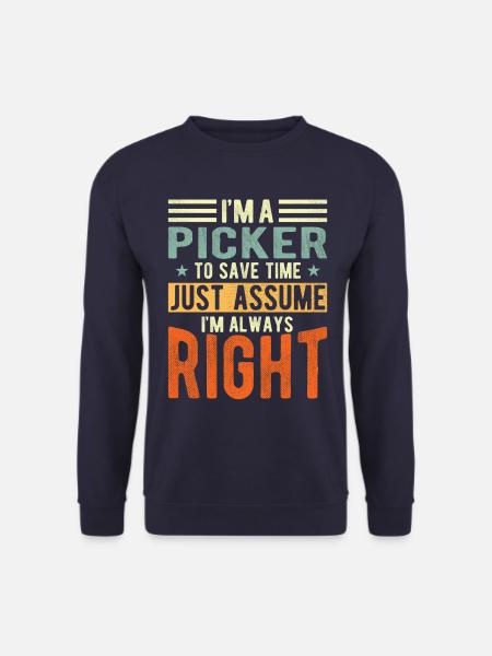 Picker - Unisex Pullover - Navy