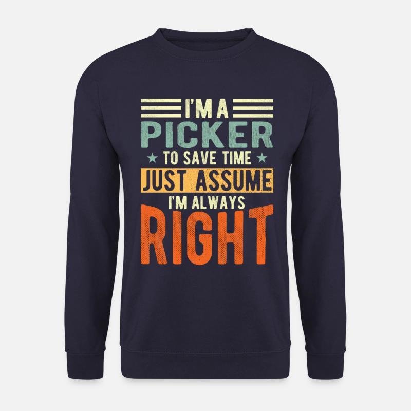 Picker - Unisex Pullover - Navy
