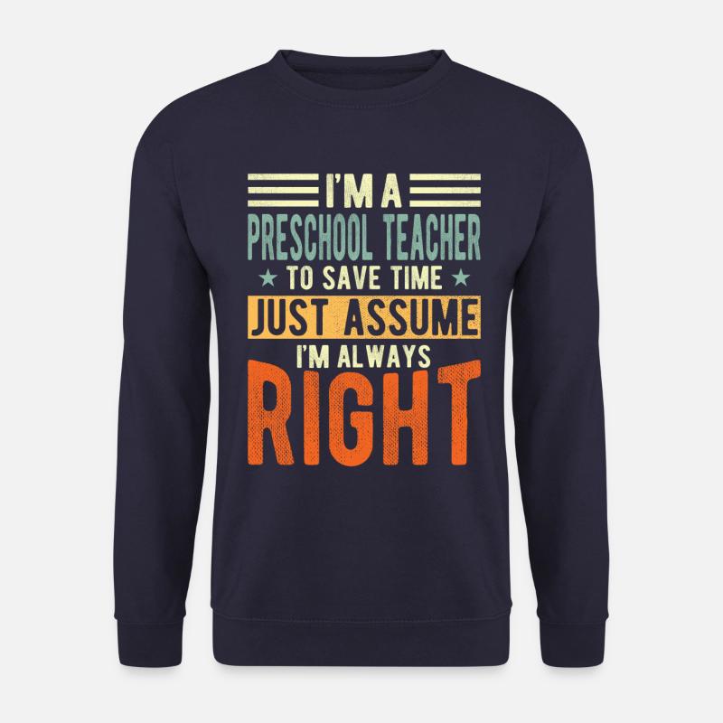 Vorschullehrer - Unisex Pullover - Navy