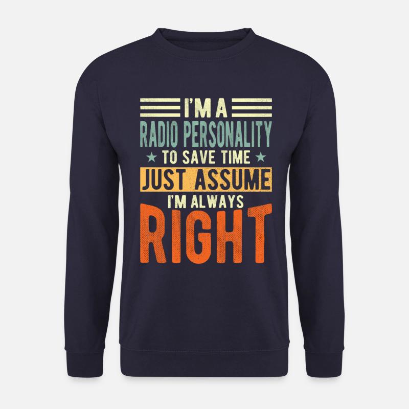 Radio -persönlichkeit - Unisex Pullover - Navy