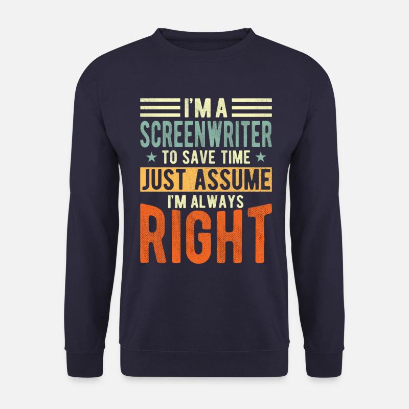 Drehbuchautor - Unisex Pullover - Navy