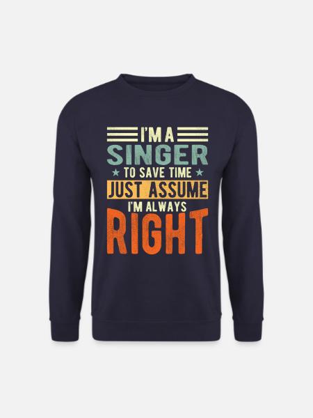 Sänger - Unisex Pullover - Navy