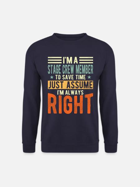Stage crew member - Unisex Sweatshirt - navy