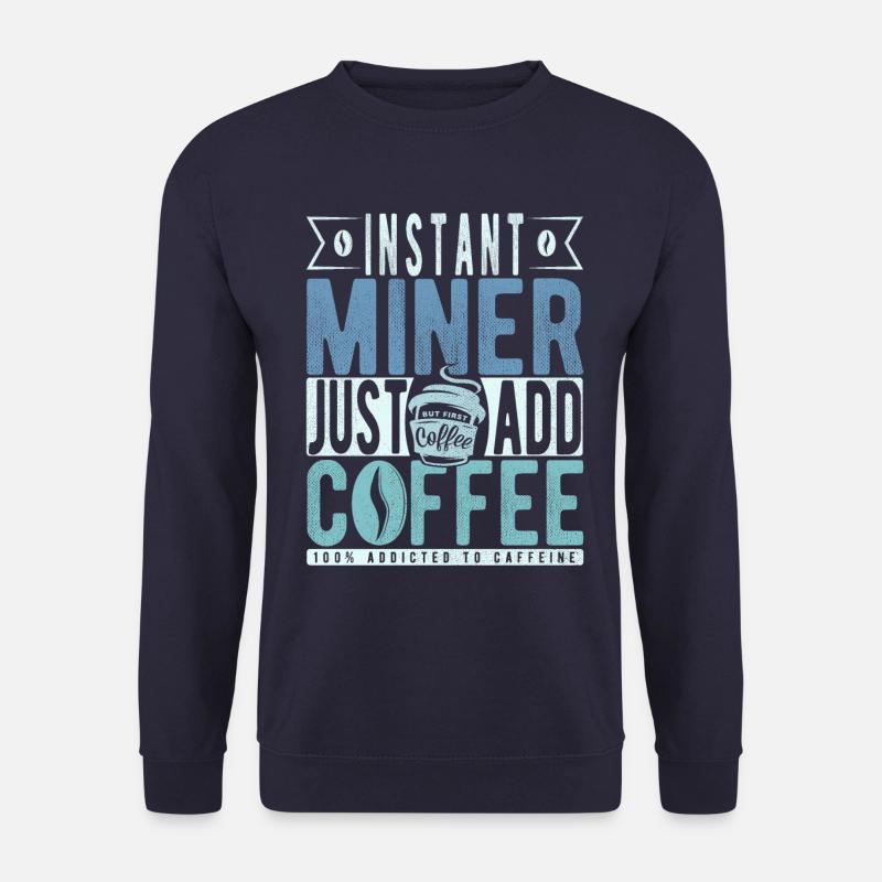 Bergmann Kaffee Spruch - Unisex Pullover - Navy