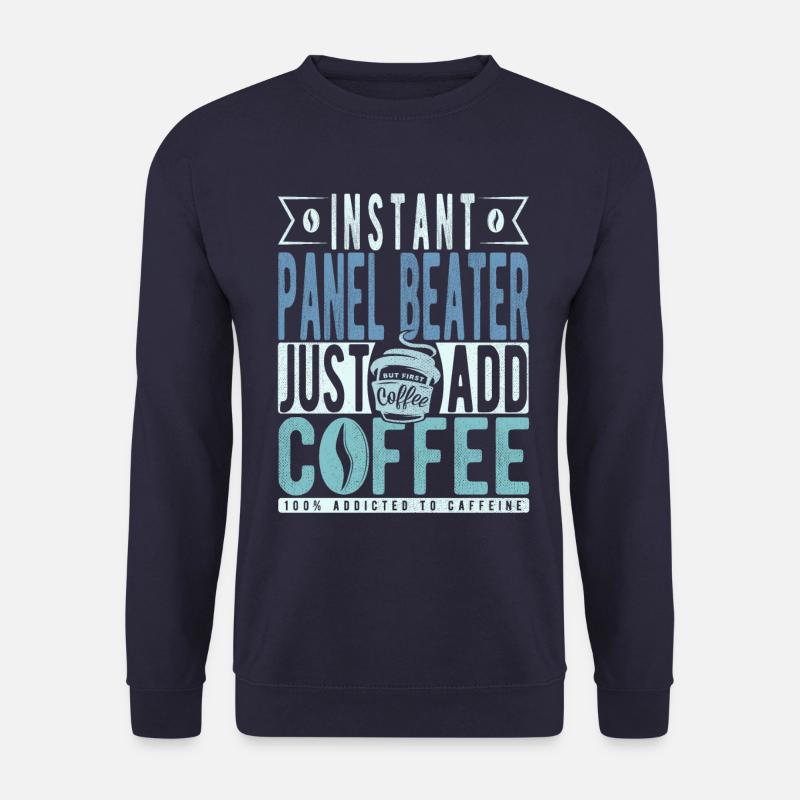 Panel Racket Coffee Saying - Unisex Sweatshirt - navy