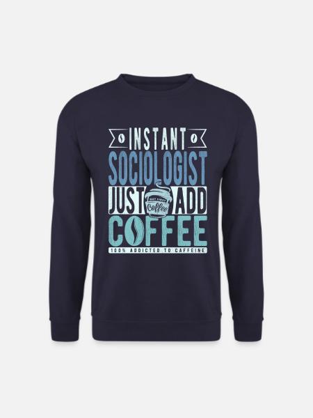 Café du sociologue - Sweat-shirt Unisexe - marine