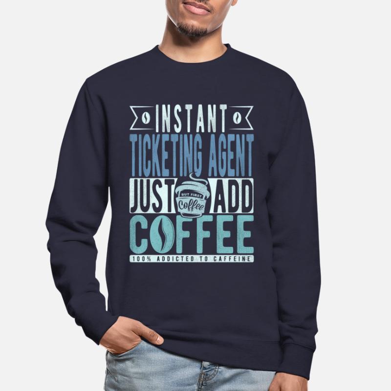 Devis café du représentant de billets Sweat-shirt Unisexe