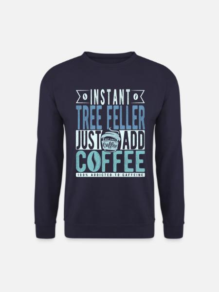 Baum Faller coffee saying - Unisex Sweatshirt - navy