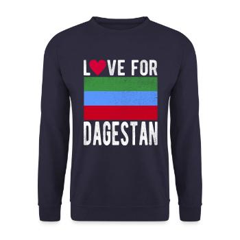 Souvenir du Daghestan - Sweat-shirt Unisexe - marine - Devant - Alina (178cm) & Michal (187cm)