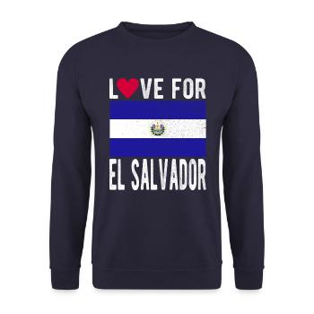 El Salvador Souvenir - Unisex Sweatshirt - navy - Front - Alina (178cm) & Michal (187cm)