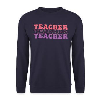 Nurse Hippie - Unisex Sweatshirt - navy - Front - Alina (178cm) & Michal (187cm)