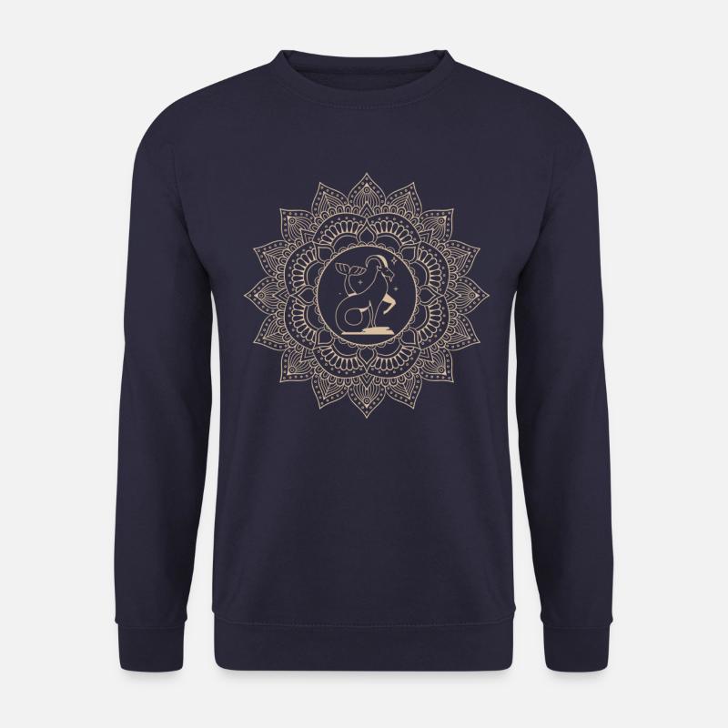 Steinbock sternzeichen Mandala - Unisex Pullover - Navy