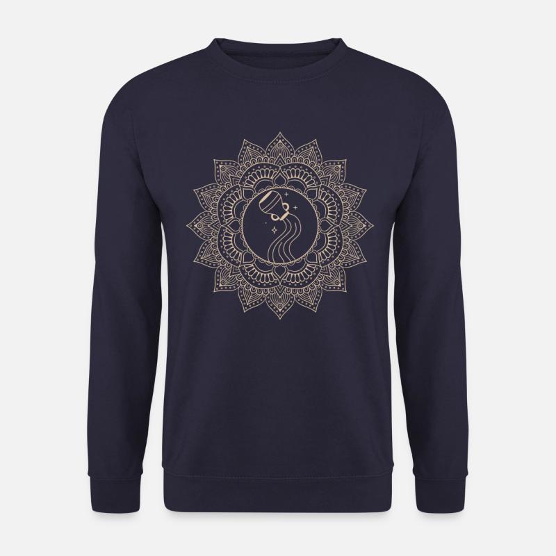 Wassermann Sternzeichen Mandala - Unisex Pullover - Navy