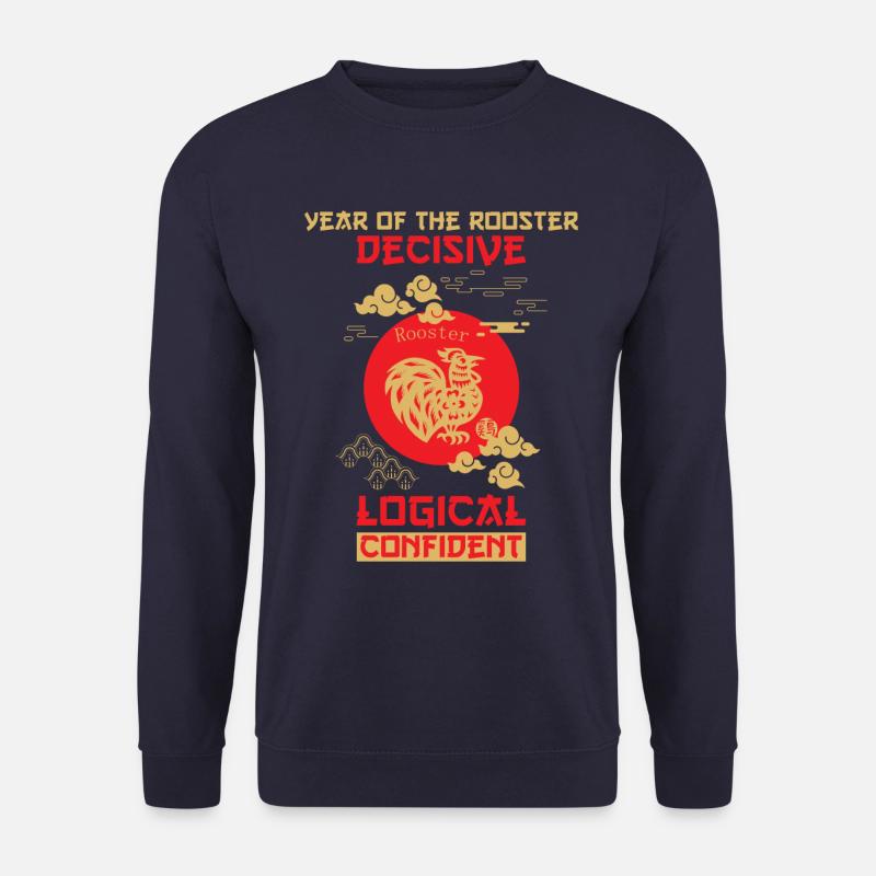 Hahn Chinesisches Tierkreiszeichen - Unisex Pullover - Navy