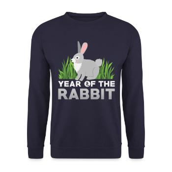 Signe chinois du zodiaque Rat - Sweat-shirt Unisexe - marine - Devant - Alina (178cm) & Michal (187cm)