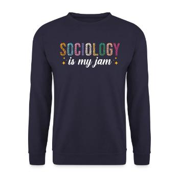 Sociology is my passion - Unisex Sweatshirt - navy - Front - Alina (178cm) & Michal (187cm)
