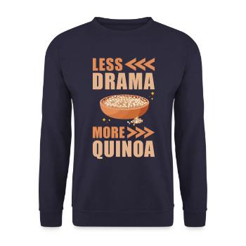 Dicton du quinoa - Sweat-shirt Unisexe - marine - Devant - Alina (178cm) & Michal (187cm)
