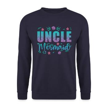 Oncle Sirène - Sweat-shirt Unisexe - marine - Devant - Alina (178cm) & Michal (187cm)