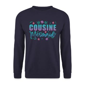 Cousin Sirène - Sweat-shirt Unisexe - marine - Devant - Alina (178cm) & Michal (187cm)