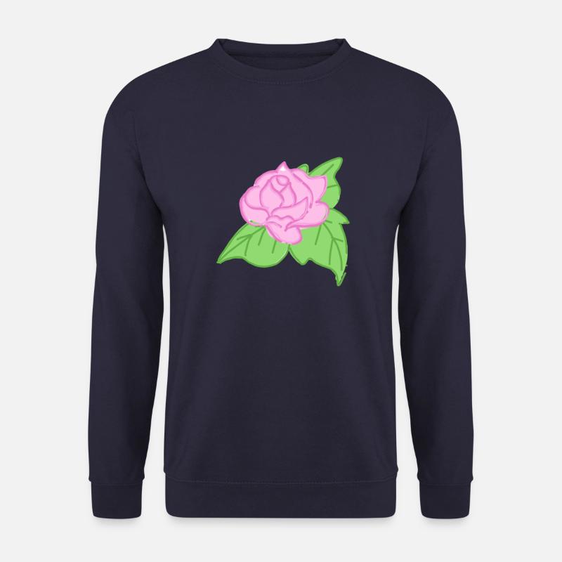Rose Red Rose Hand-drawn - Unisex Sweatshirt - navy