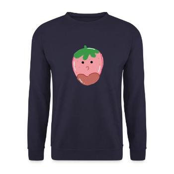Kawaii Candy - Unisex Sweatshirt - navy - Front - Alina (178cm) & Michal (187cm)