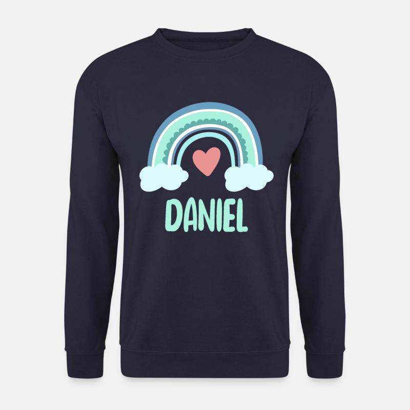 Daniel Name Rainbow Baby - Unisex Sweatshirt - navy