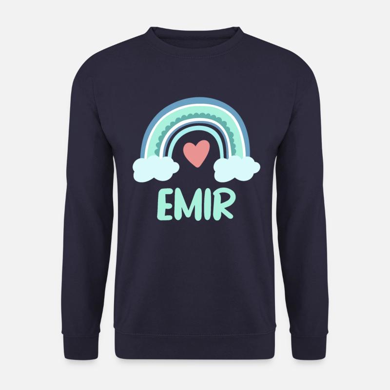 Emir Name Rainbow Baby - Unisex Sweatshirt - navy