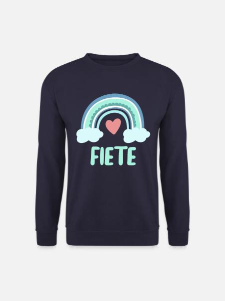 Fiete Name Regenbogen Baby - Unisex Pullover - Navy