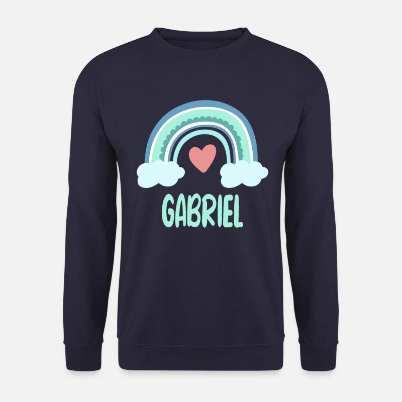 Gabriel Name Rainbow Baby - Unisex Sweatshirt - navy