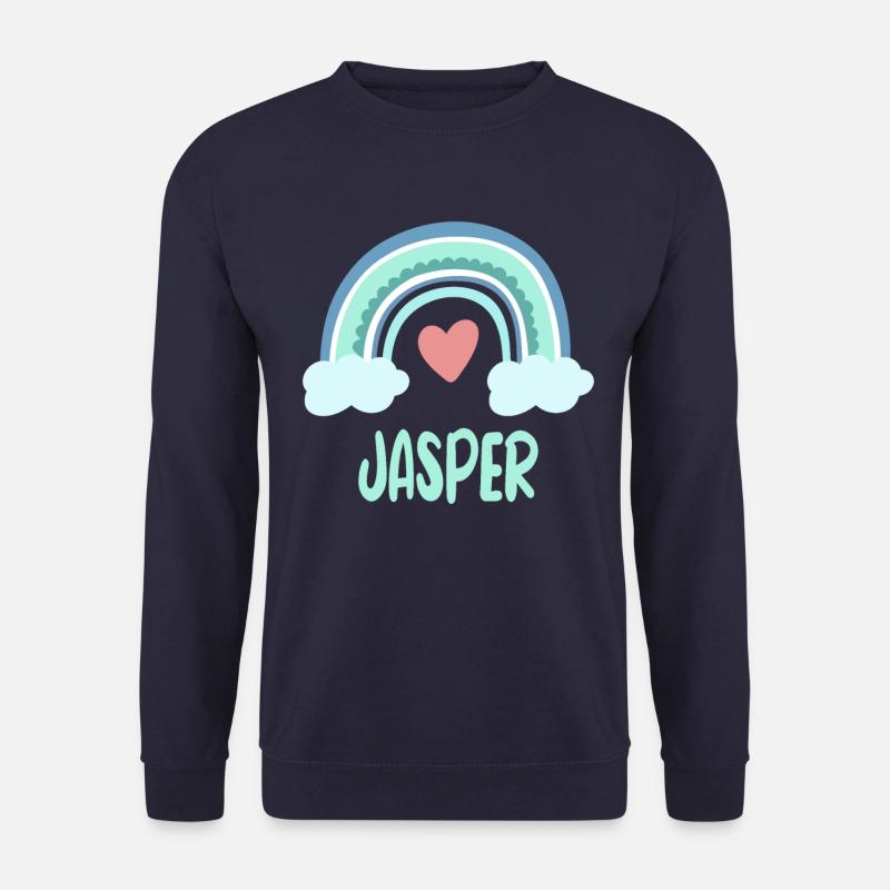 Jasper Name Rainbow Baby - Unisex Sweatshirt - navy