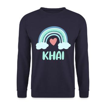 Khai Nom Rainbow Baby - Sweat-shirt Unisexe - marine - Devant - Alina (178cm) & Michal (187cm)