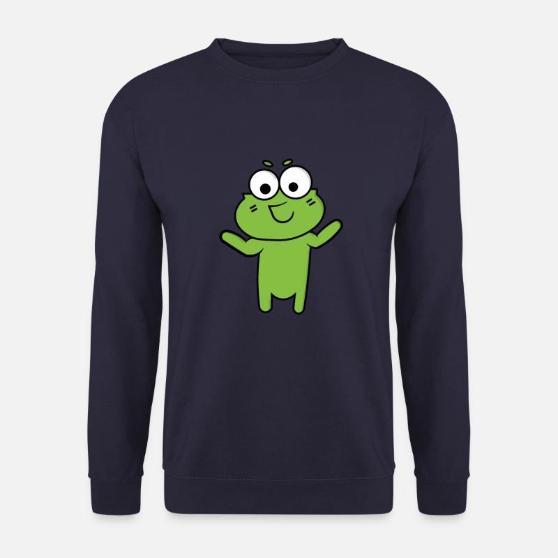 Frog Comic Drawing Funny - Unisex Sweatshirt - navy