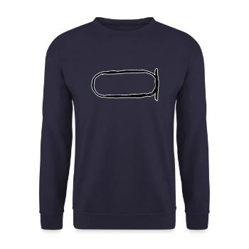 Egypte Symbole Ancien Shenu - Sweat-shirt Unisexe - marine - Devant - Alina (178cm) & Michal (187cm)
