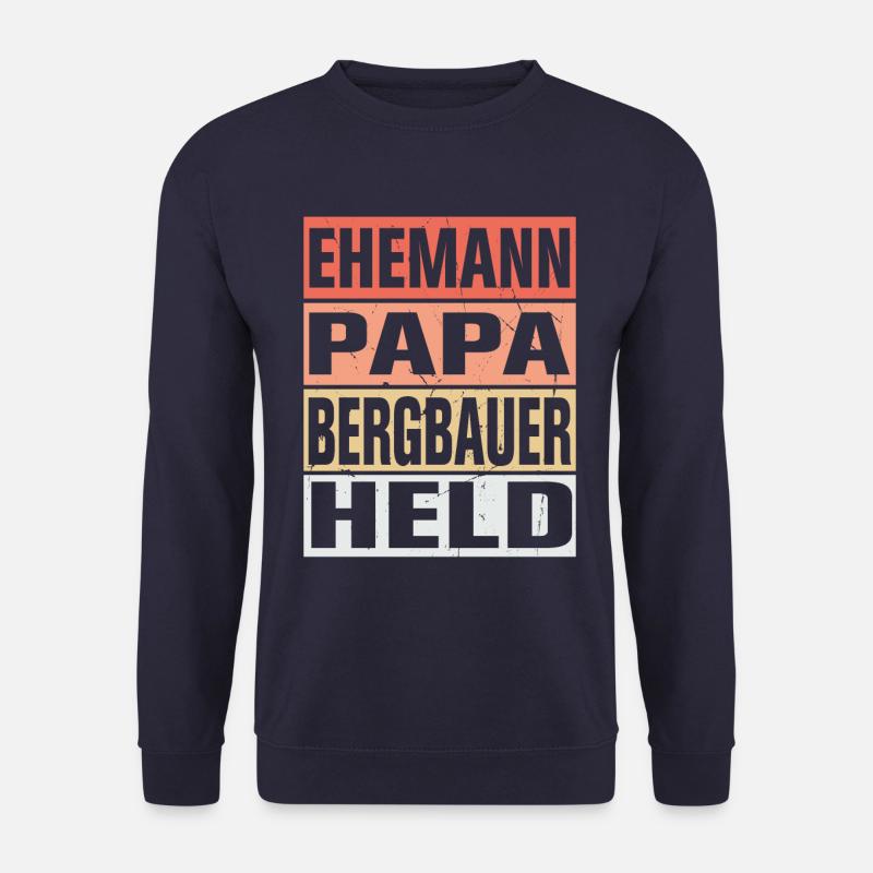 Bergbauer Vater Ehemann Held - Unisex Pullover - Navy