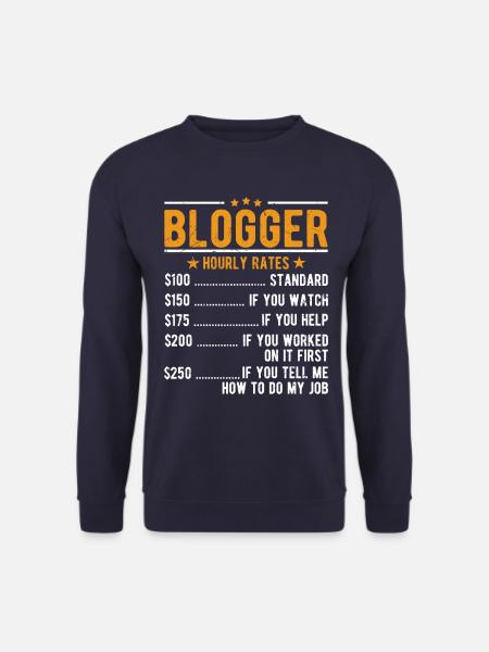 Blogger Stundenlohn - Unisex Pullover - Navy