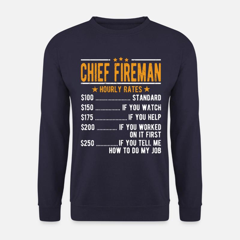 Cheffeuerer hourly wage - Unisex Sweatshirt - navy