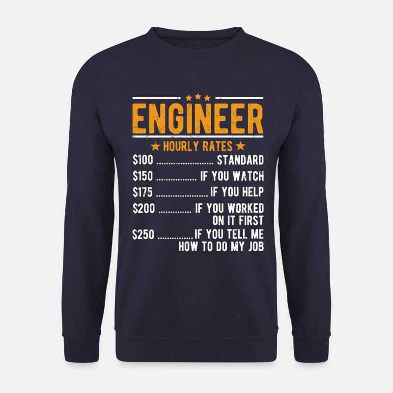 Technician hourly wage - Unisex Sweatshirt - navy