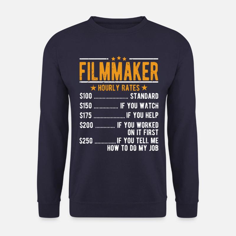 Filmemacher Stundenlohn - Unisex Pullover - Navy