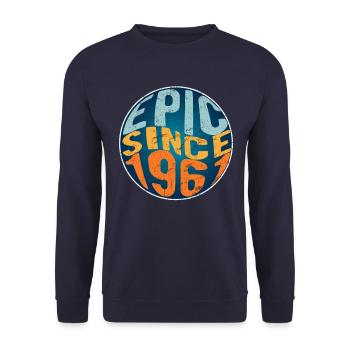 Epic since 1961 - Unisex Sweatshirt - navy - Front - Alina (178cm) & Michal (187cm)