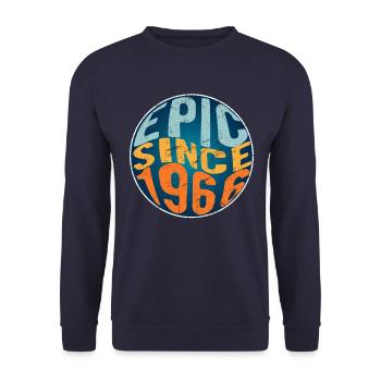 Épique depuis 1966 - Sweat-shirt Unisexe - marine - Devant - Alina (178cm) & Michal (187cm)
