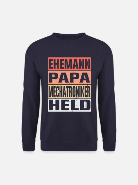 Mechatroniker Vater Ehemann Held - Unisex Pullover - Navy