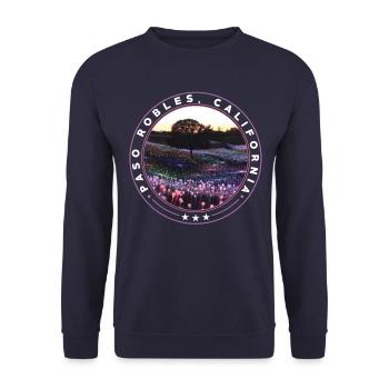 Paso Robles California Souvenir - Unisex Sweatshirt - navy - Front - Alina (178cm) & Michal (187cm)