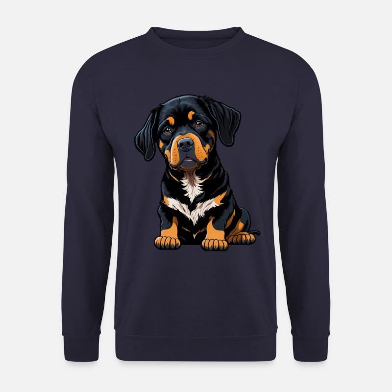Rottweiler Hund Welpe - Unisex Pullover - Navy