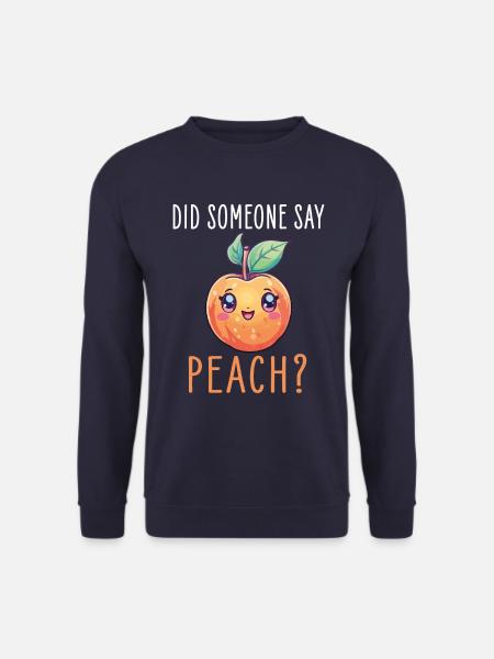 Peach Kawaii - Unisex Sweatshirt - navy
