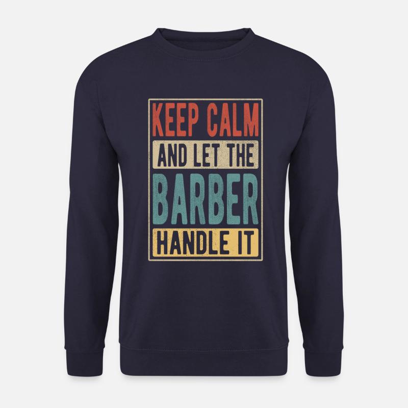 Barber Retro Gift - Unisex Sweatshirt - navy