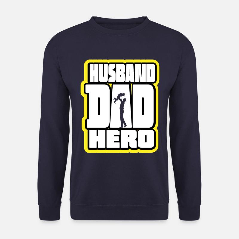 Husband Daddy Hero Retro - Unisex Sweatshirt - navy