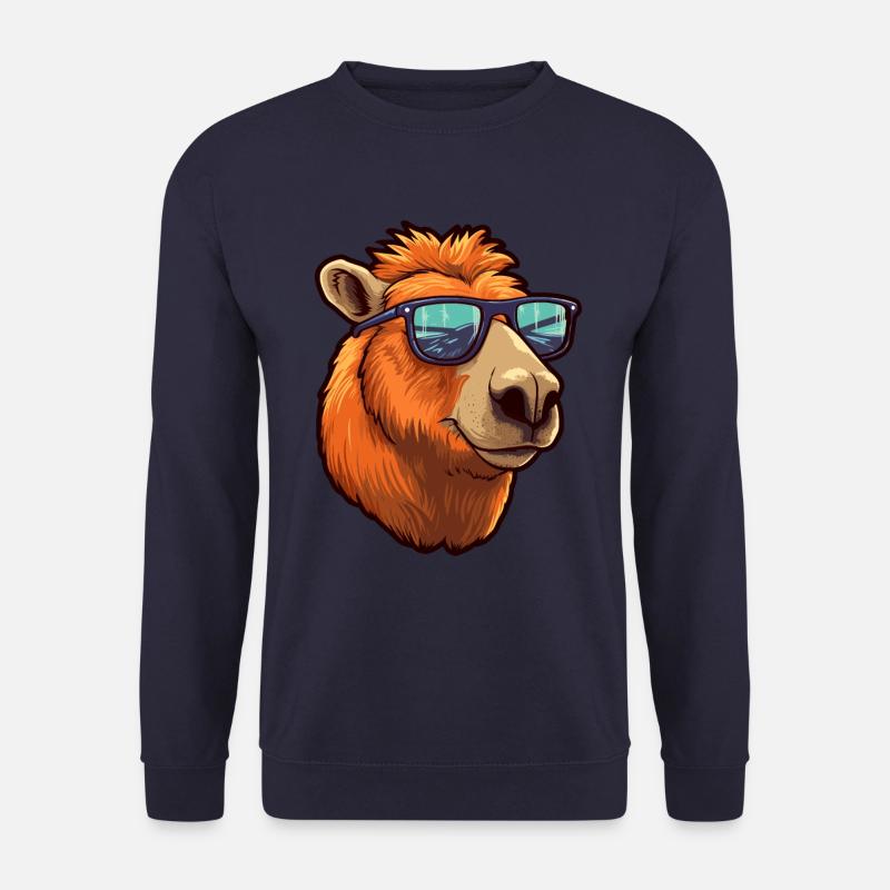 Capybara Sunglasses Cool Capybara - Unisex Sweatshirt - navy