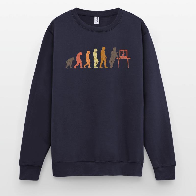 3D Printer Evolution 3D Printer Retro Unisex Sweatshirt