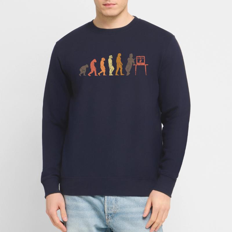 3D Printer Evolution 3D Printer Retro Unisex Sweatshirt