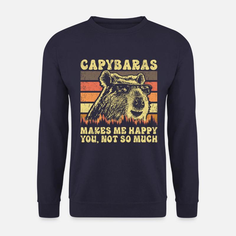 Capybara Retro Saying - Unisex Sweatshirt - navy